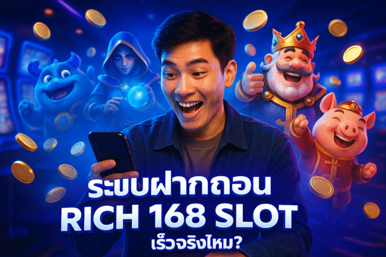 ระบบฝากถอน RICH 168 SLOT เร็วจริงไหม?