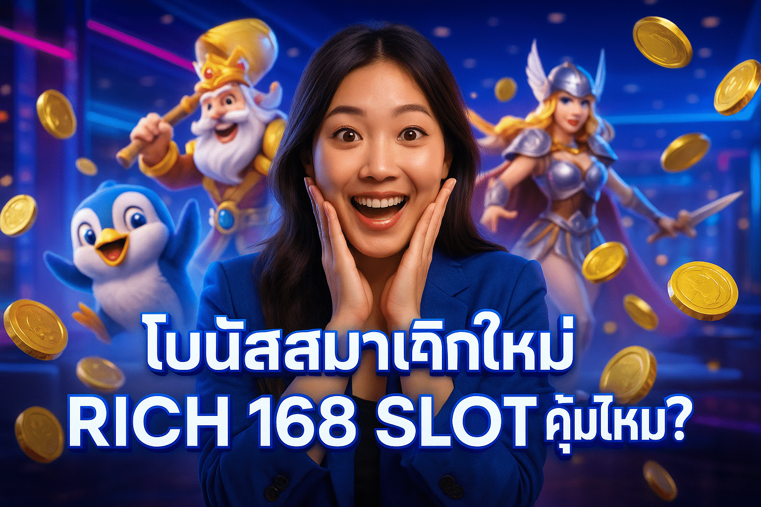 โบนัสสมาชิกใหม่ RICH 168 SLOT คุ้มไหม?