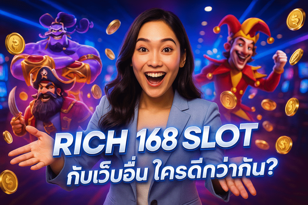 RICH 168 SLOT กับเว็บอื่น ใครดีกว่ากัน?